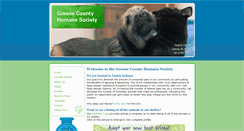 Desktop Screenshot of greenecountyhumanesociety.org