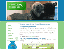 Tablet Screenshot of greenecountyhumanesociety.org